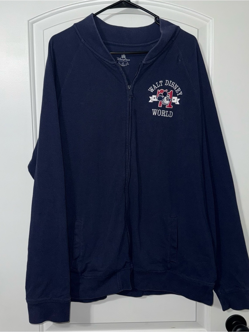 Disney Parks Walt Disney 71 Navy Full Zip Jacket Men’s Size XXL READ